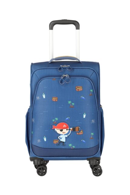 Travelite Minimover 4w Kids Trolley 36 liter | Kinderkoffer 81837 20 piraat-blauw voorkant