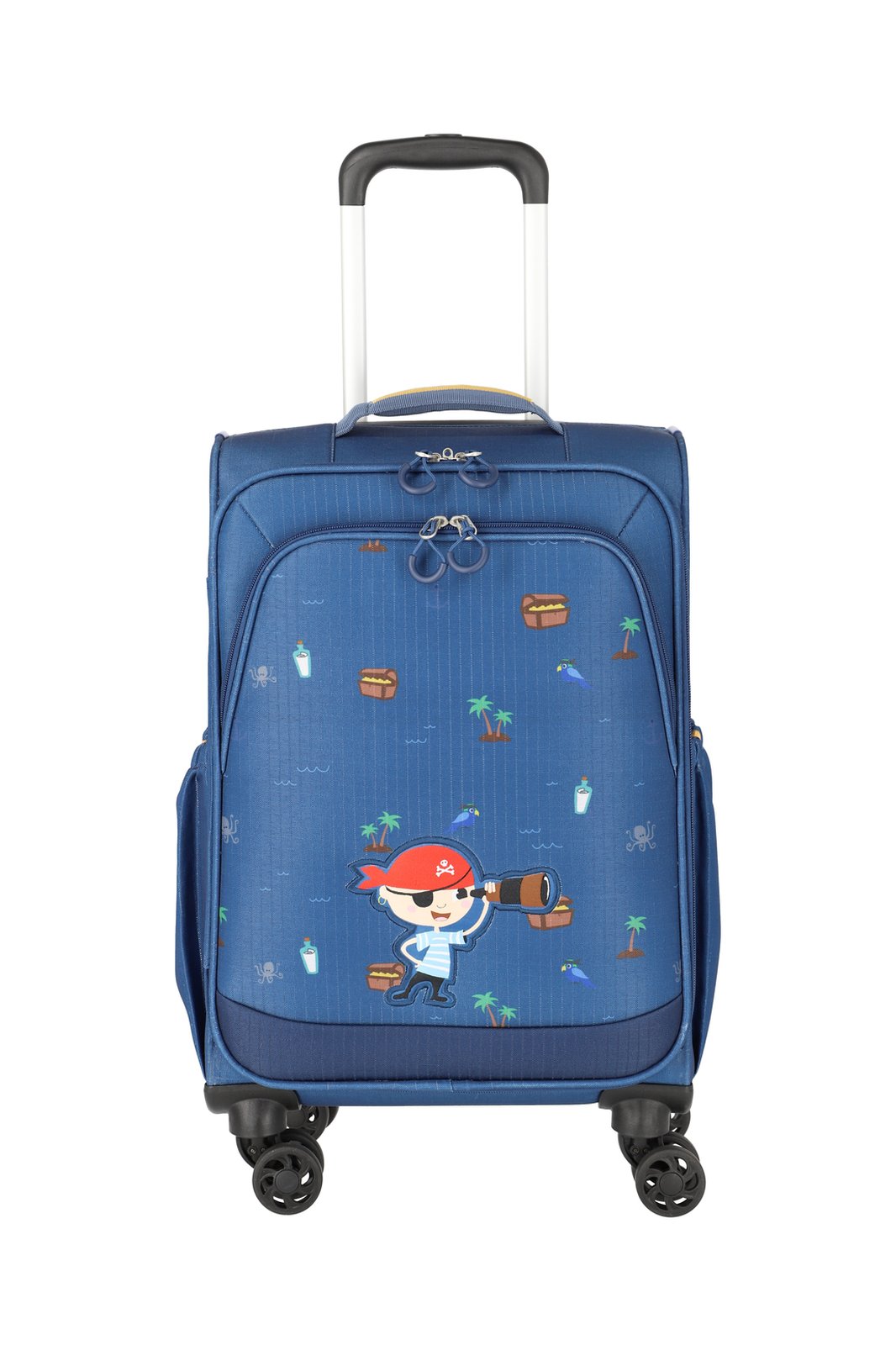 Travelite Minimover 4w Kids Trolley 36 liter | Kinderkoffer 81837 20 piraat-blauw voorkant