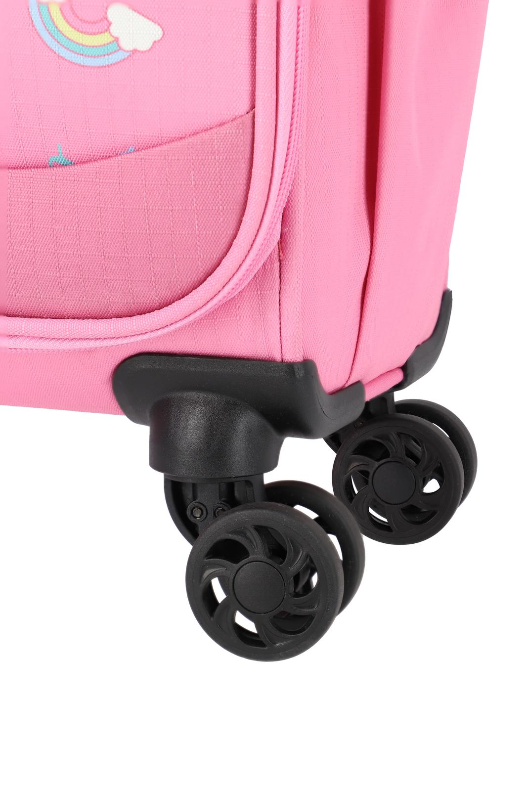 Travelite Minimover 4w Kids Trolley 36 liter | Kinderkoffer 81837 17 roze-eenhoorn wielen