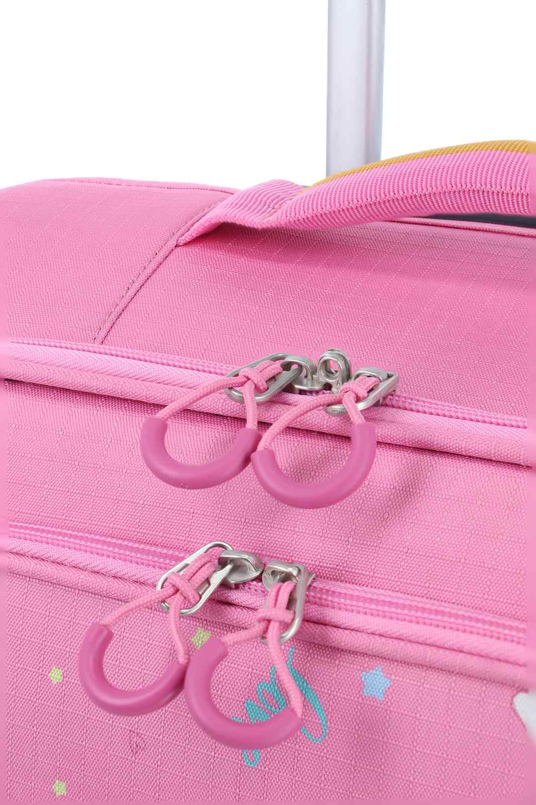 Travelite Minimover 4w Kids Trolley 36 liter | Kinderkoffer 81837 17 roze-eenhoorn rits