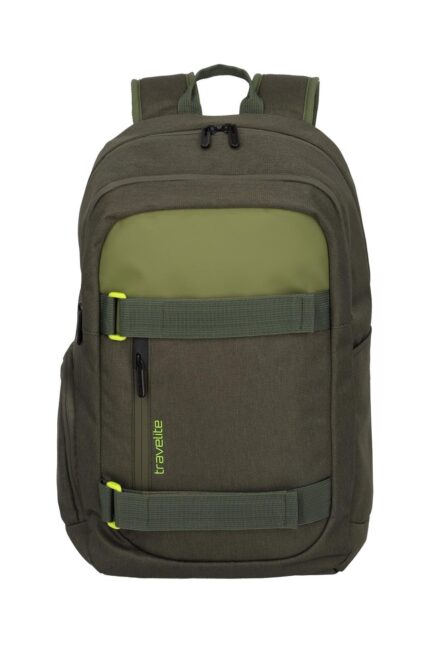 Travelite Pathway Backpack 28 liter | Laptoprugzak 96411 86 olijf groen voorkant