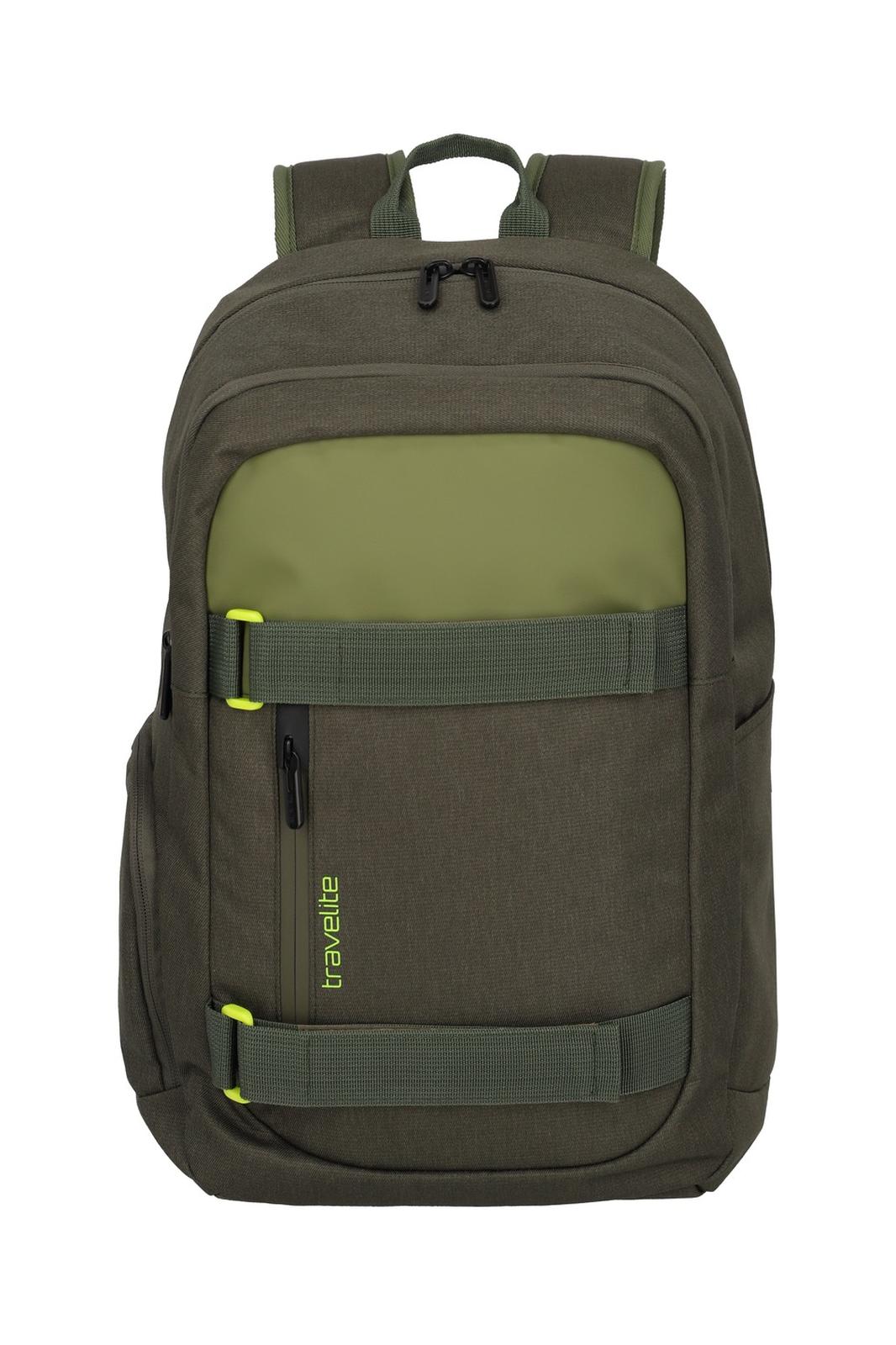 Travelite Pathway Backpack 28 liter | Laptoprugzak 96411 86 olijf groen voorkant