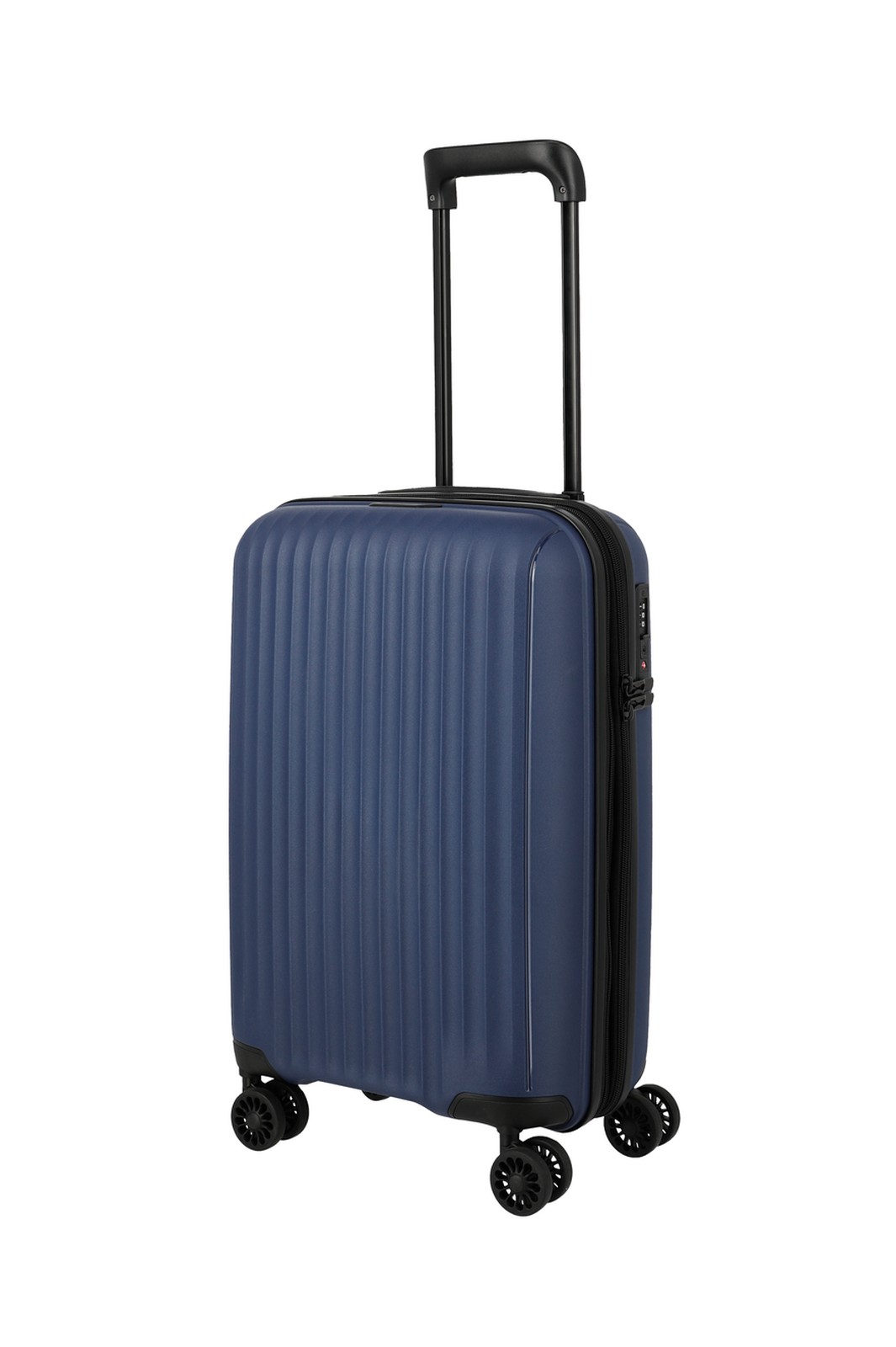 Travelite Skymate 4w Cabin Trolley 55 - Handbagage koffer 36 liter 7000247 20 blauw schuin voorkant