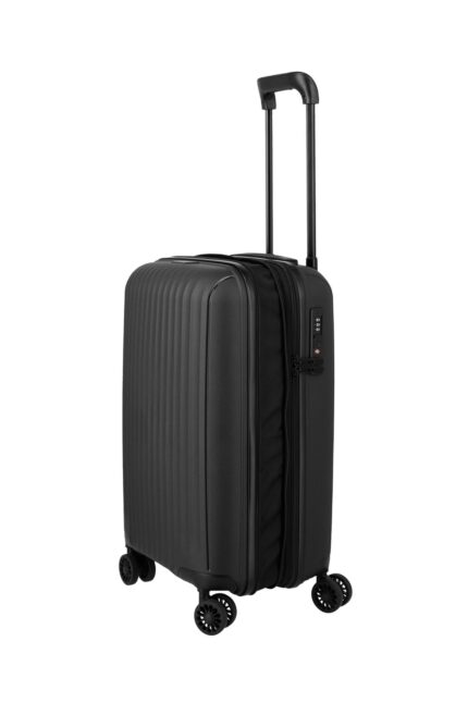 Travelite Skymate 4w Cabin Trolley 55 - Handbagage koffer 36 liter 7000247 01 zwart schuin
